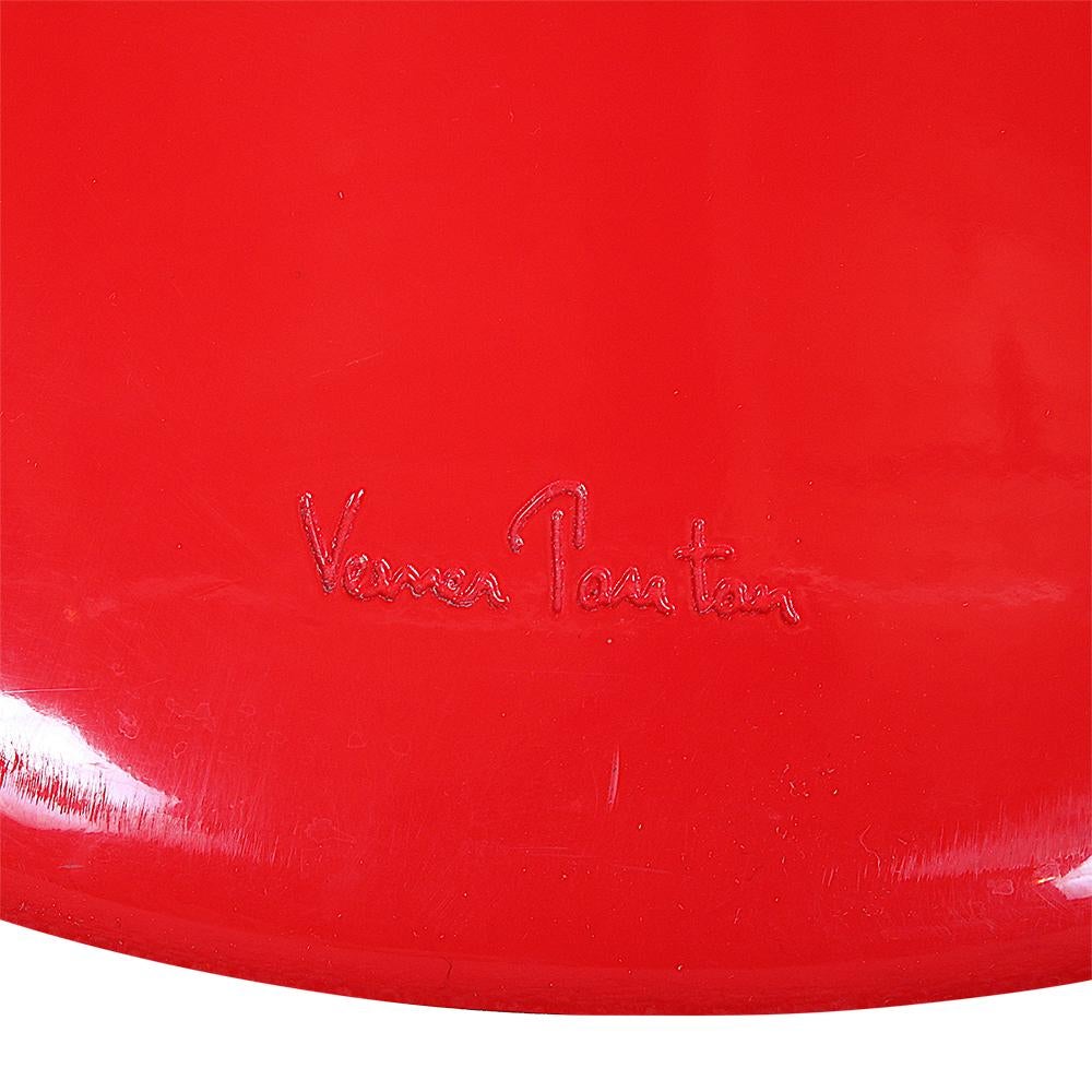Acrylic Set of Four Verner Panton Designed Chairs