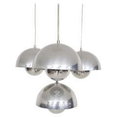 Set of Four Verner Panton "Flower Pot" Pendant Lights, Denmark