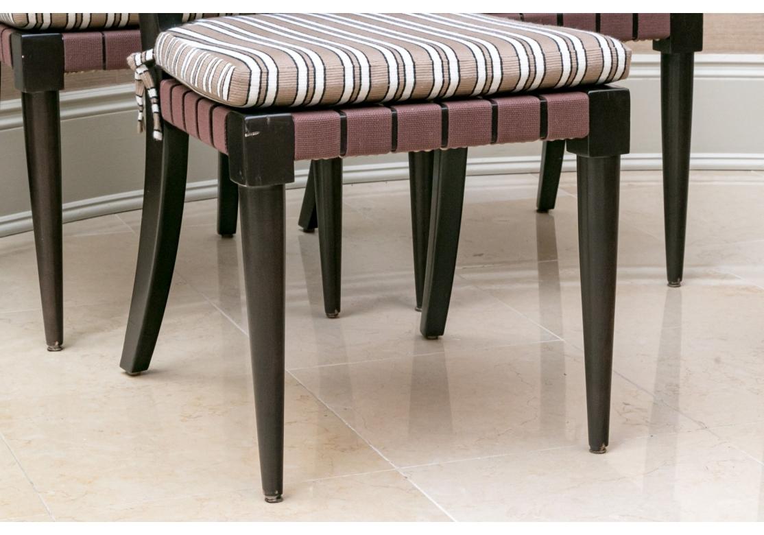 American Set Of Four Vicente Wolf Klismos Style Chairs For Niedermaier For Sale