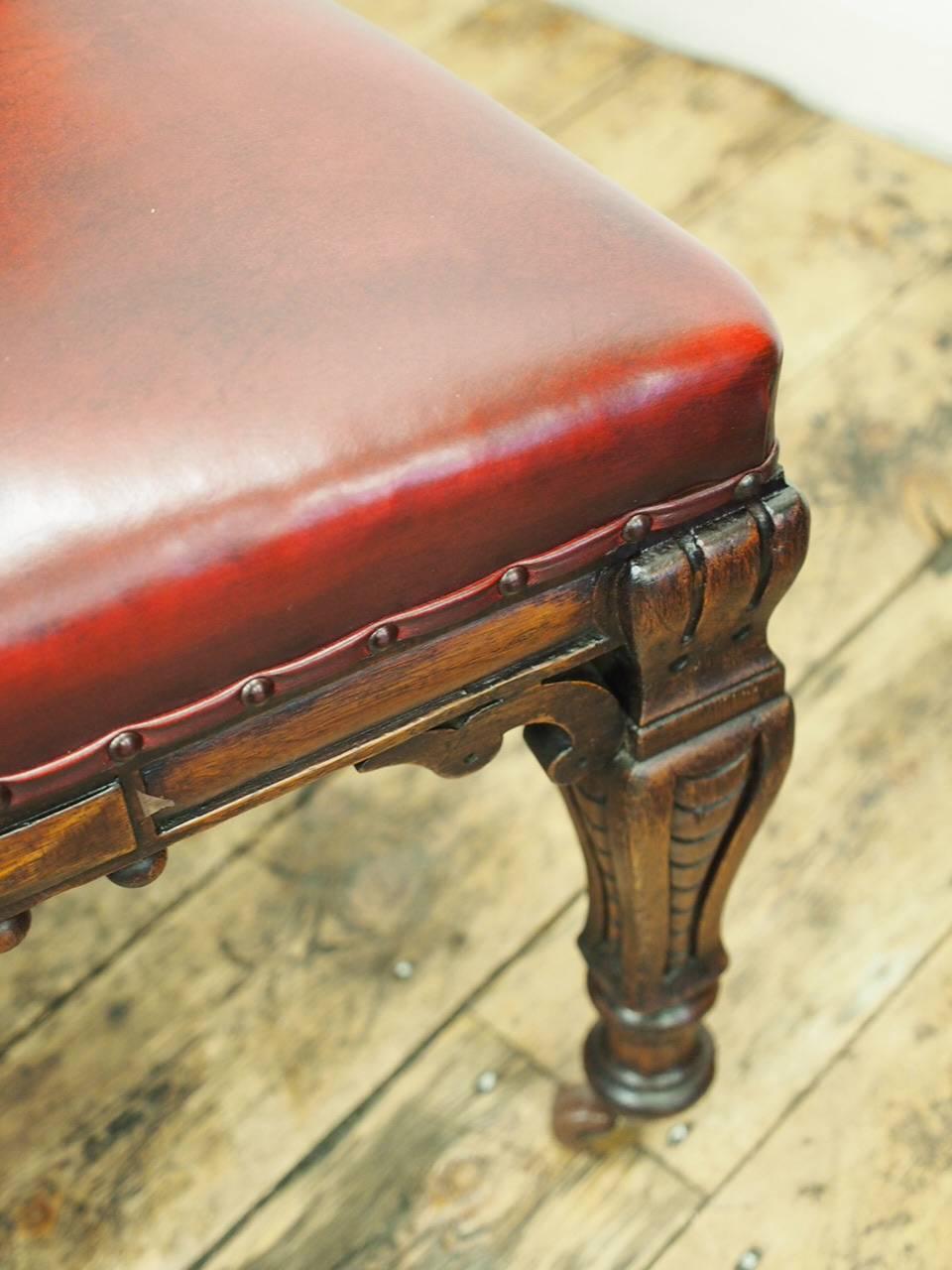 Set of Four Victorian Oak Chairs, circa 1860 For Sale 3