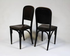 Set of Four Vienna Secession Side Chairs by Gustav Siegel, J. & J. Kohn in 1914