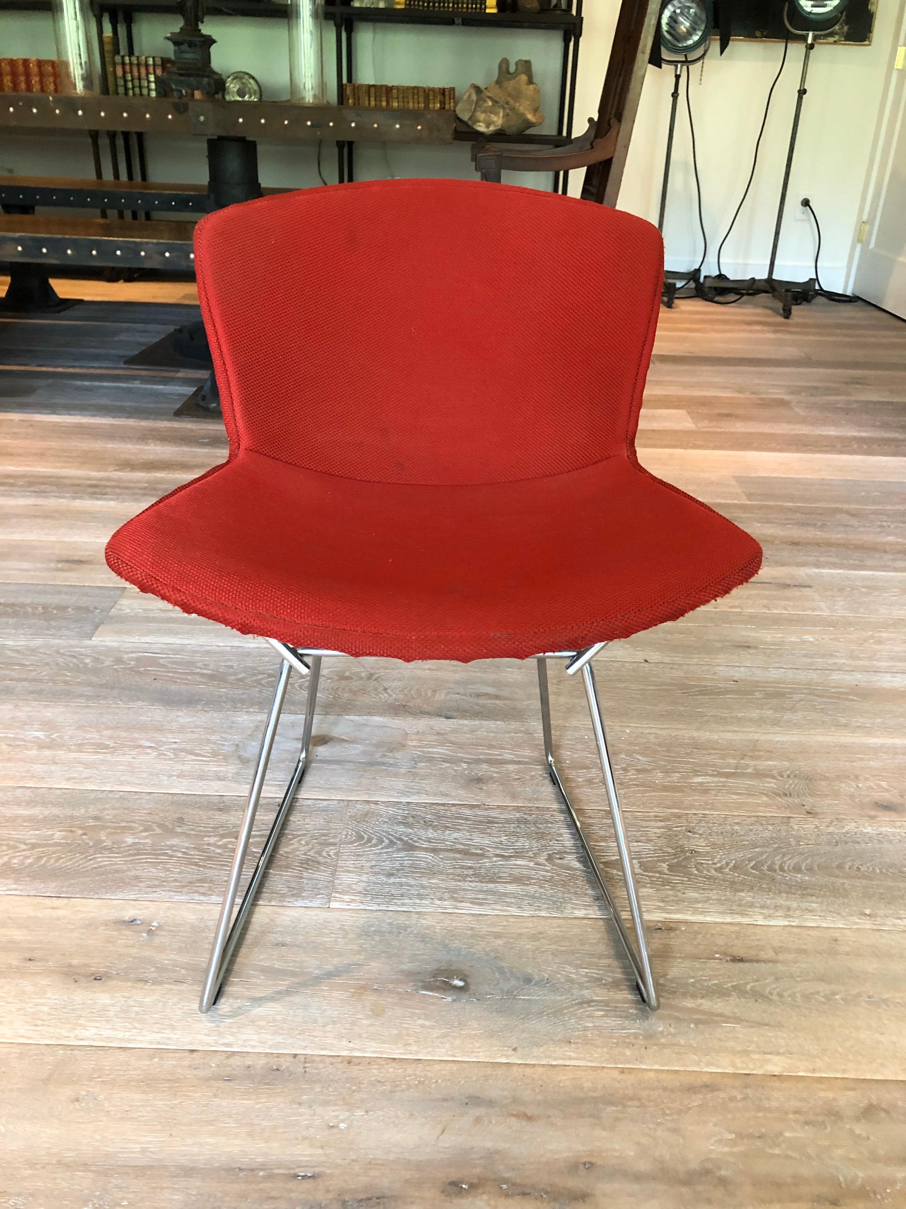 Set of Four Vintage Bertoia Chairs For Sale 6