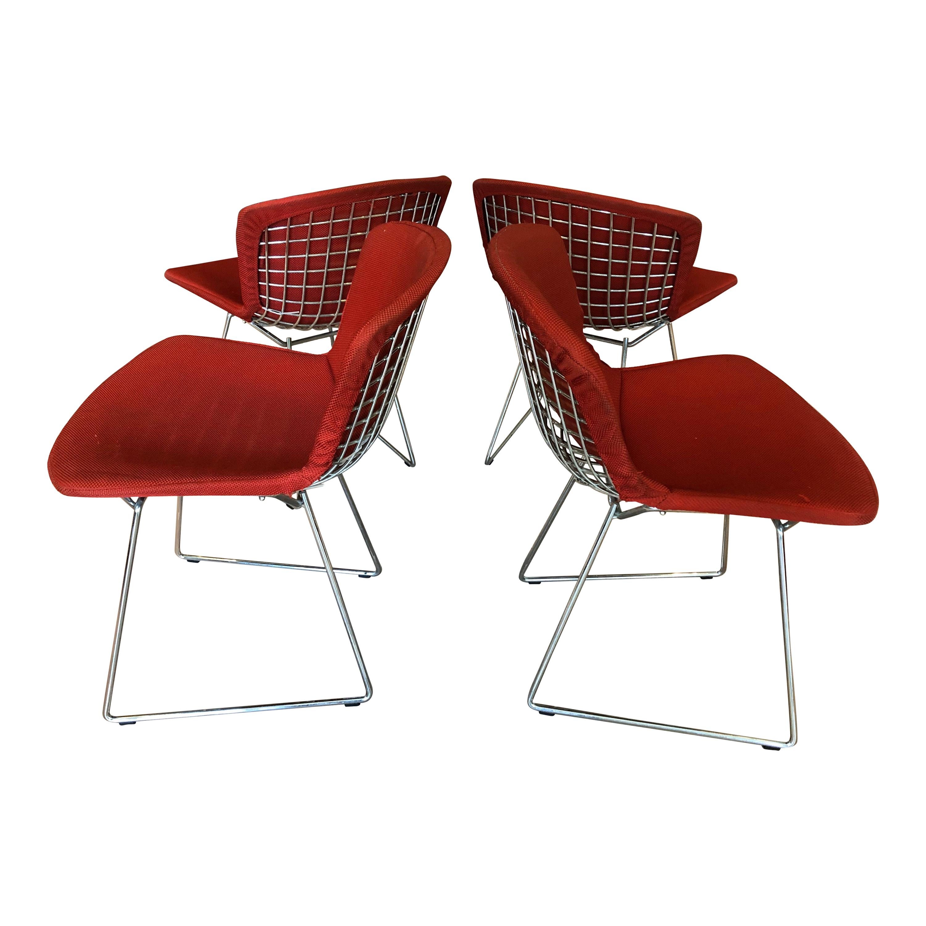 Set of Four Vintage Bertoia Chairs