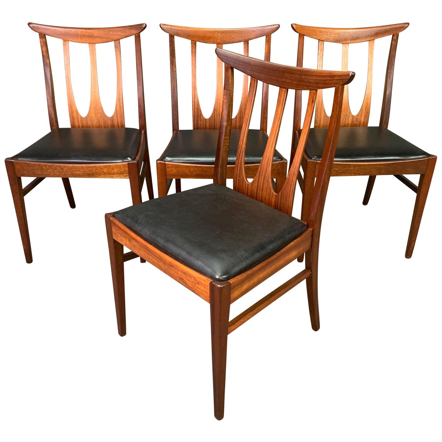 Set of Four Vintage British Midcentury Teak "Brasilia" Dining Chairs by G Plan
