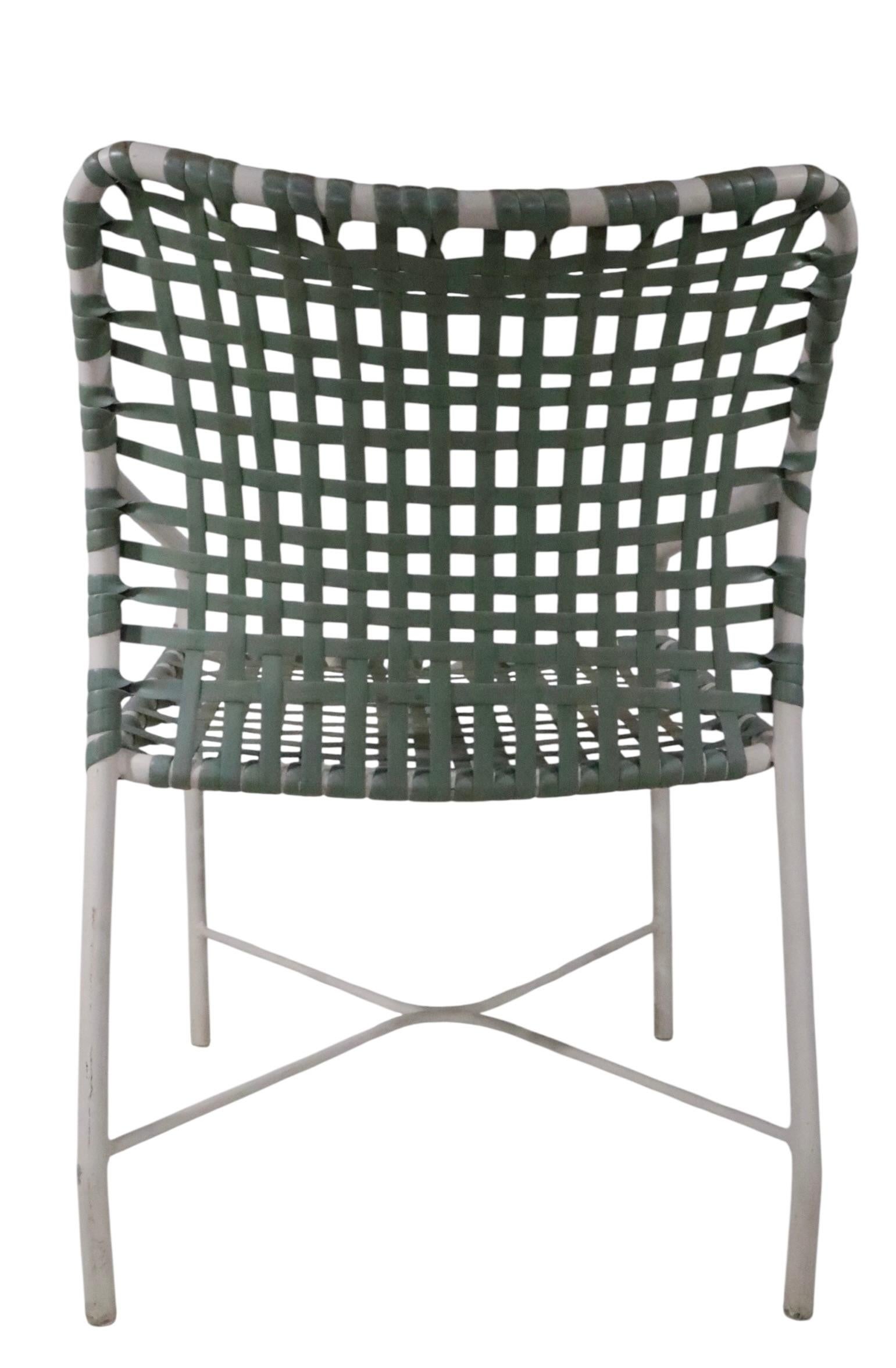 Set of Four Vintage  Brown Jordan Patio, Poolside Garden Chairs For Sale 5