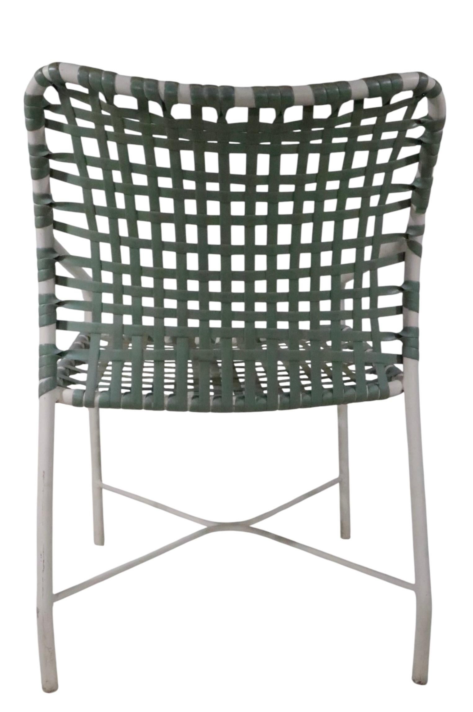 Set of Four Vintage  Brown Jordan Patio, Poolside Garden Chairs For Sale 6