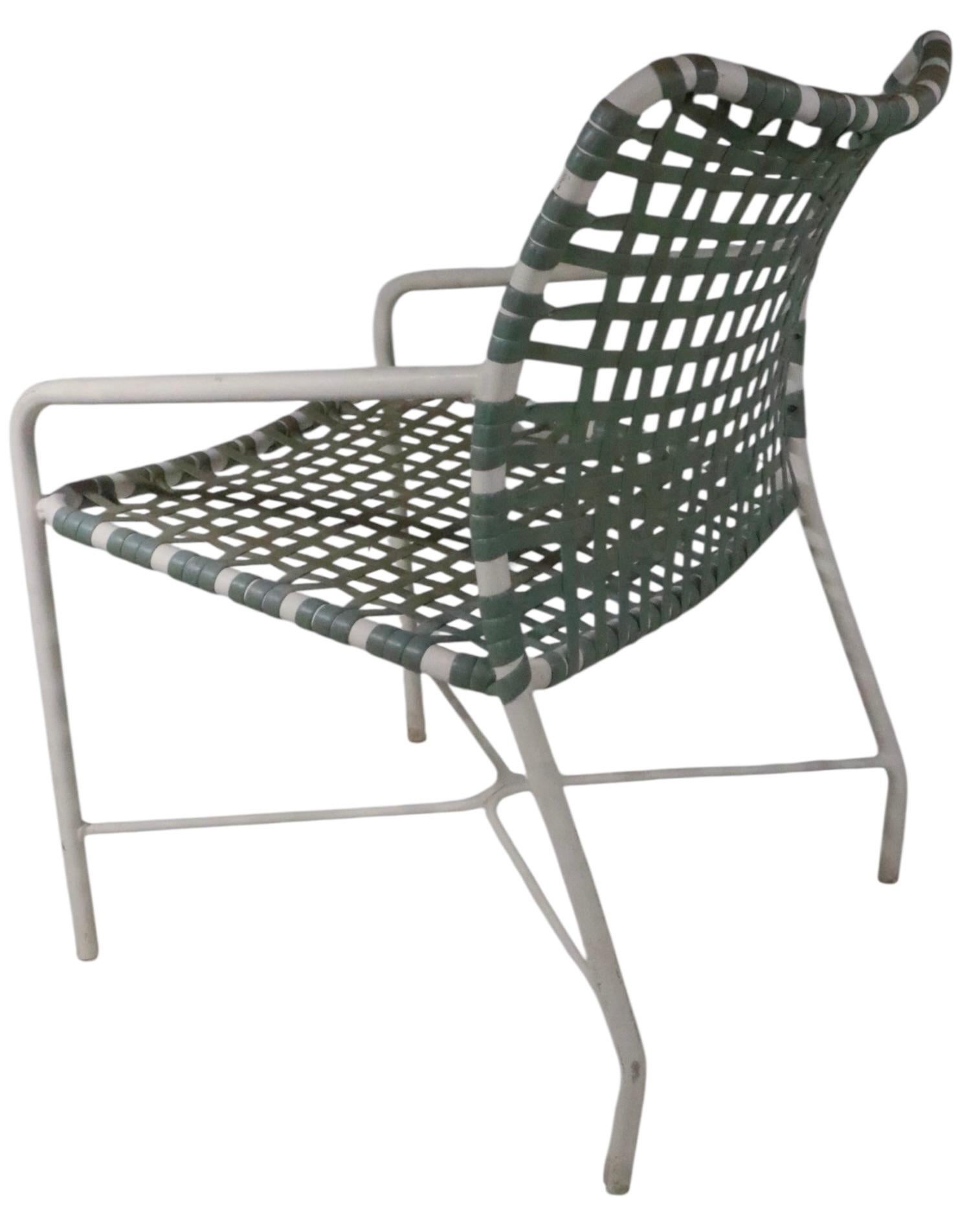 Set of Four Vintage  Brown Jordan Patio, Poolside Garden Chairs For Sale 7