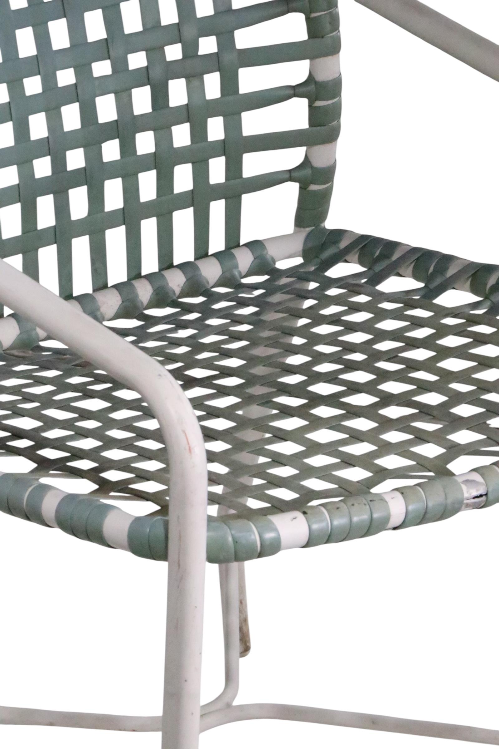 Set of Four Vintage  Brown Jordan Patio, Poolside Garden Chairs For Sale 10
