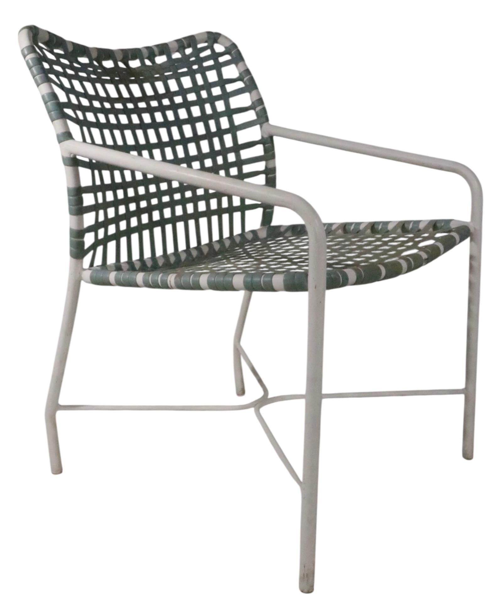 American Set of Four Vintage  Brown Jordan Patio, Poolside Garden Chairs For Sale