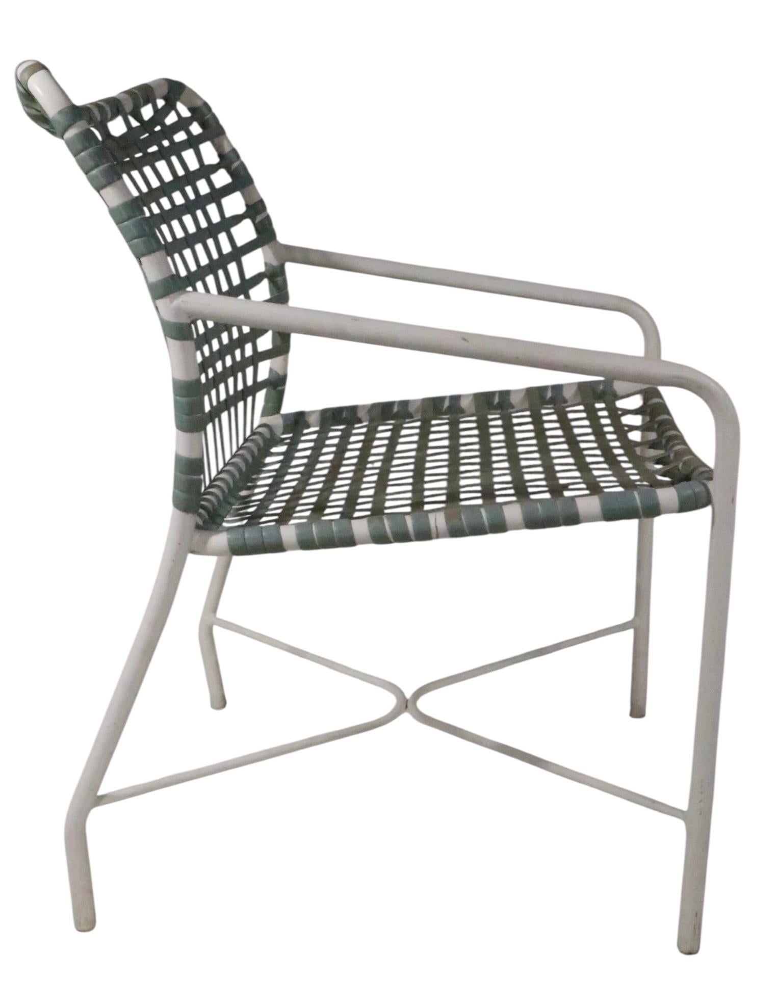 20th Century Set of Four Vintage  Brown Jordan Patio, Poolside Garden Chairs For Sale