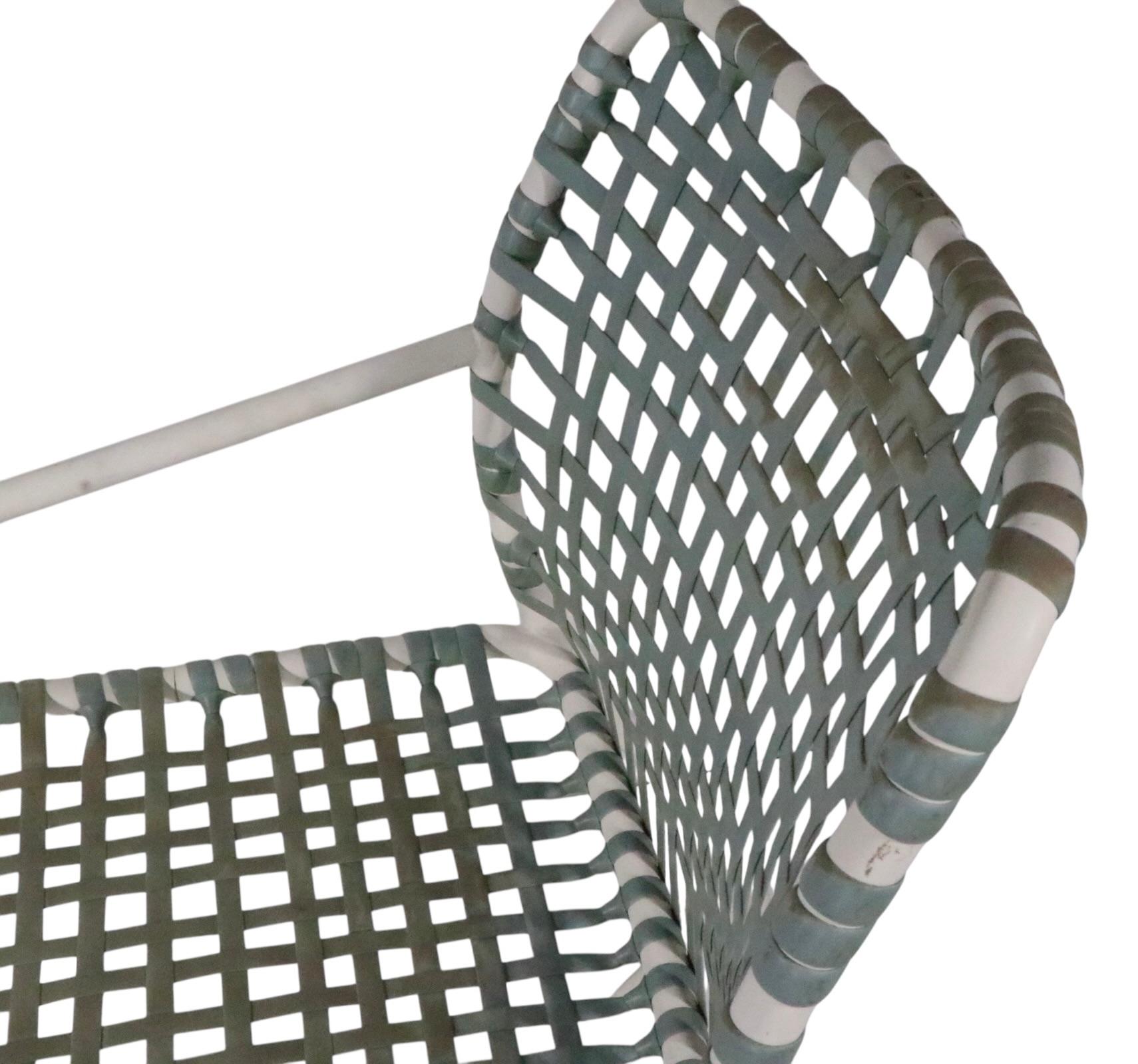 Aluminum Set of Four Vintage  Brown Jordan Patio, Poolside Garden Chairs For Sale