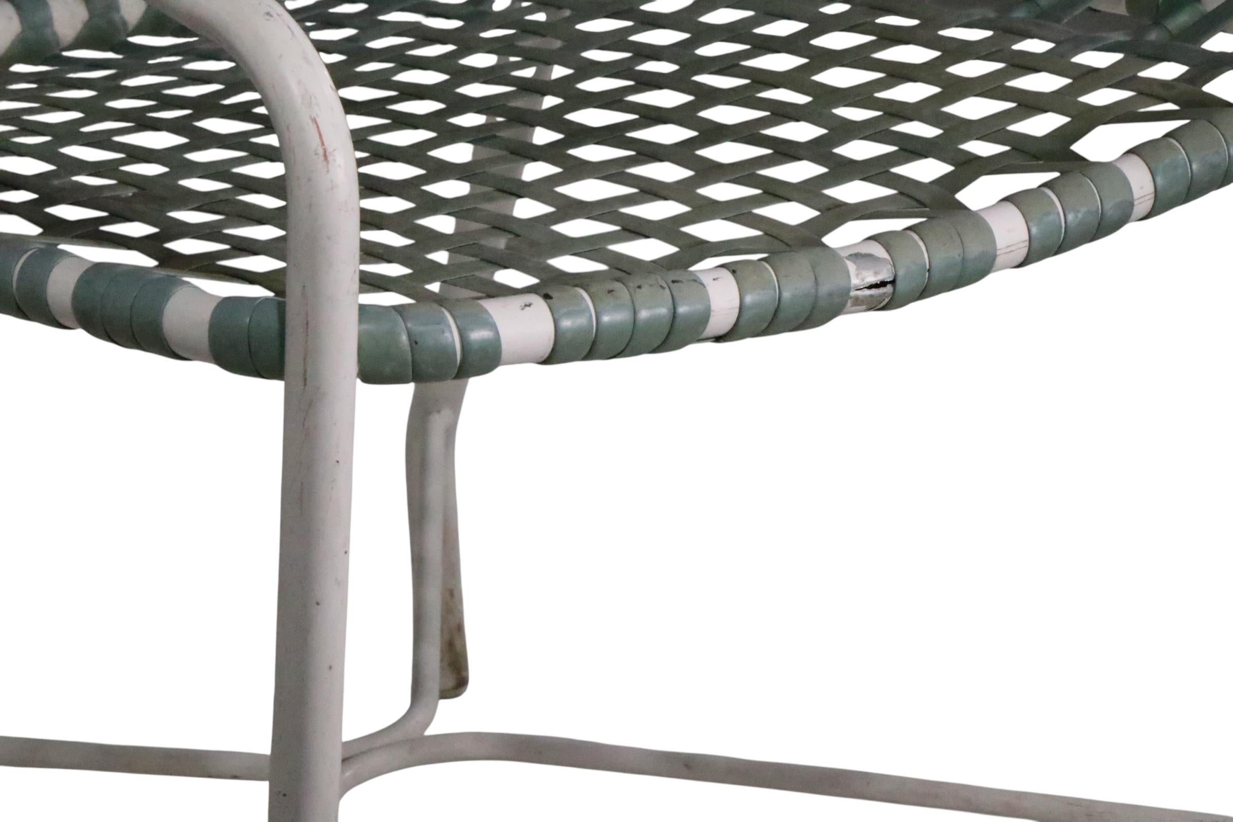 Set of Four Vintage  Brown Jordan Patio, Poolside Garden Chairs For Sale 1