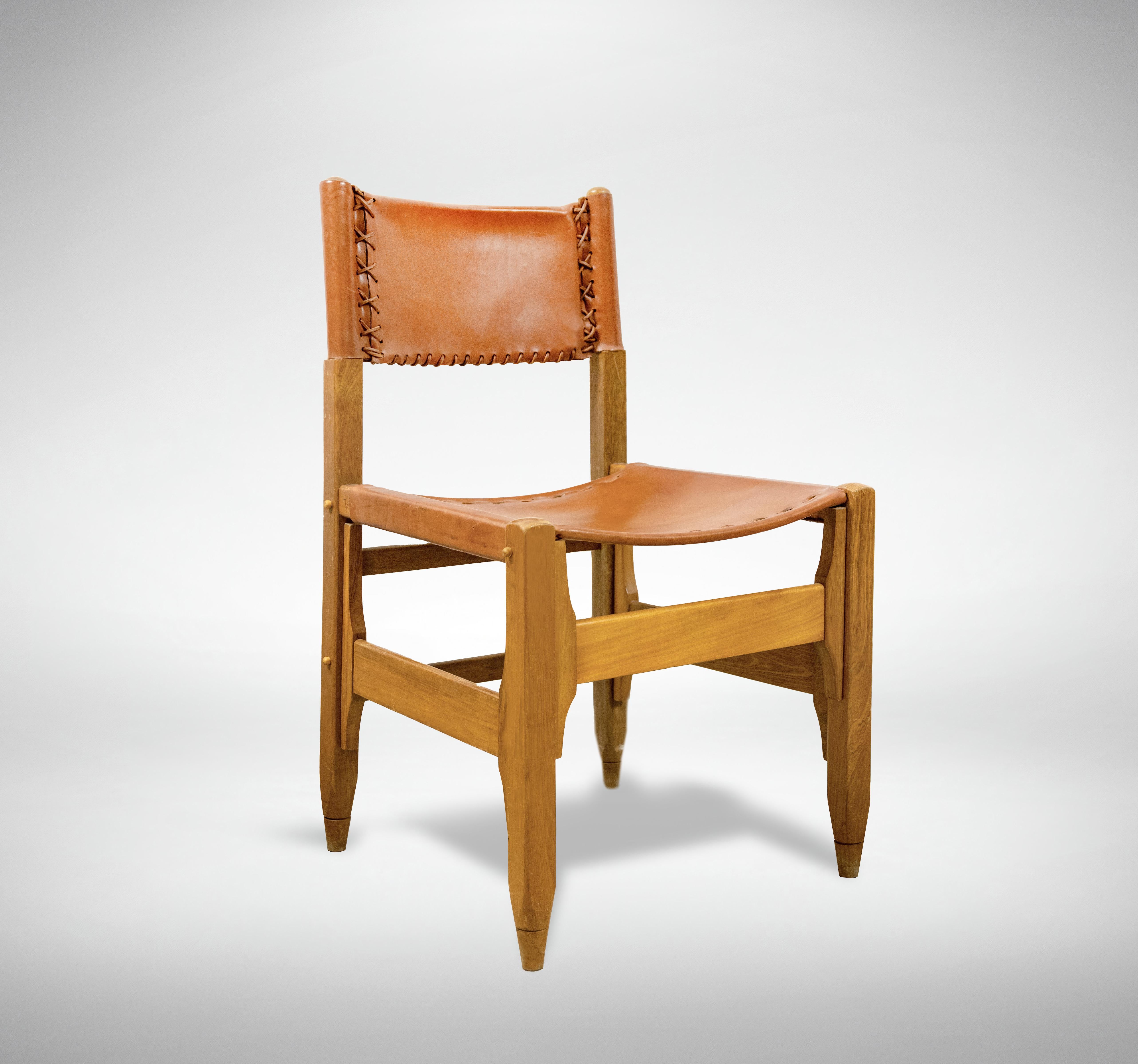 Mid-20th Century Set of Four Vintage Chairs by Werner Biermann for Arte Sano, Colombia, 1960s