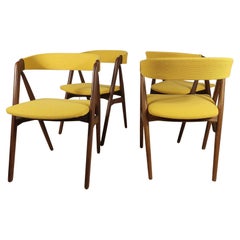 Juego de cuatro sillas vintage, Thomas Harlev para Farstrup Møbler, Dinamarca años 50