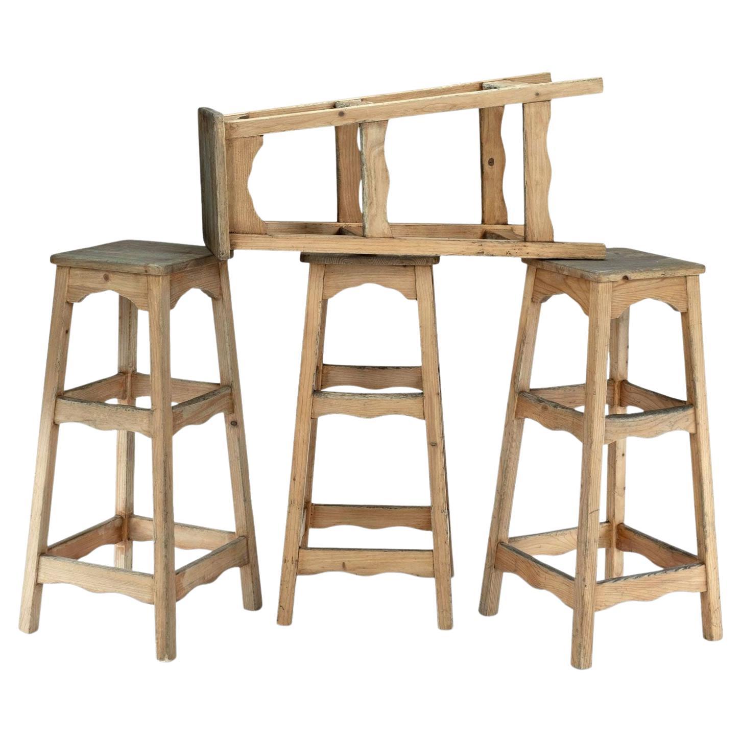 Set of Four Vintage Barstools