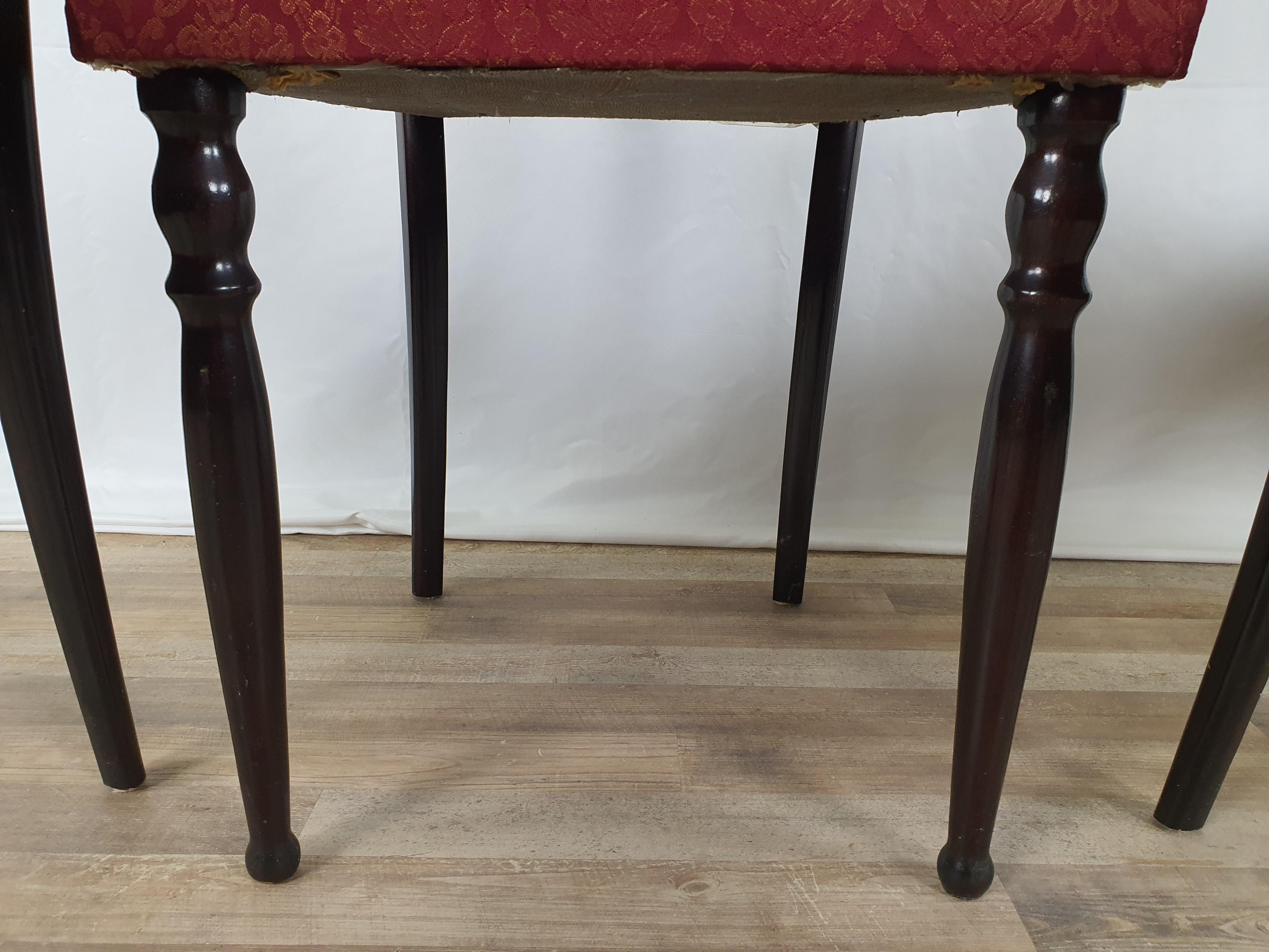 Set of Four Vintage Dining Room Chairs For Sale 6