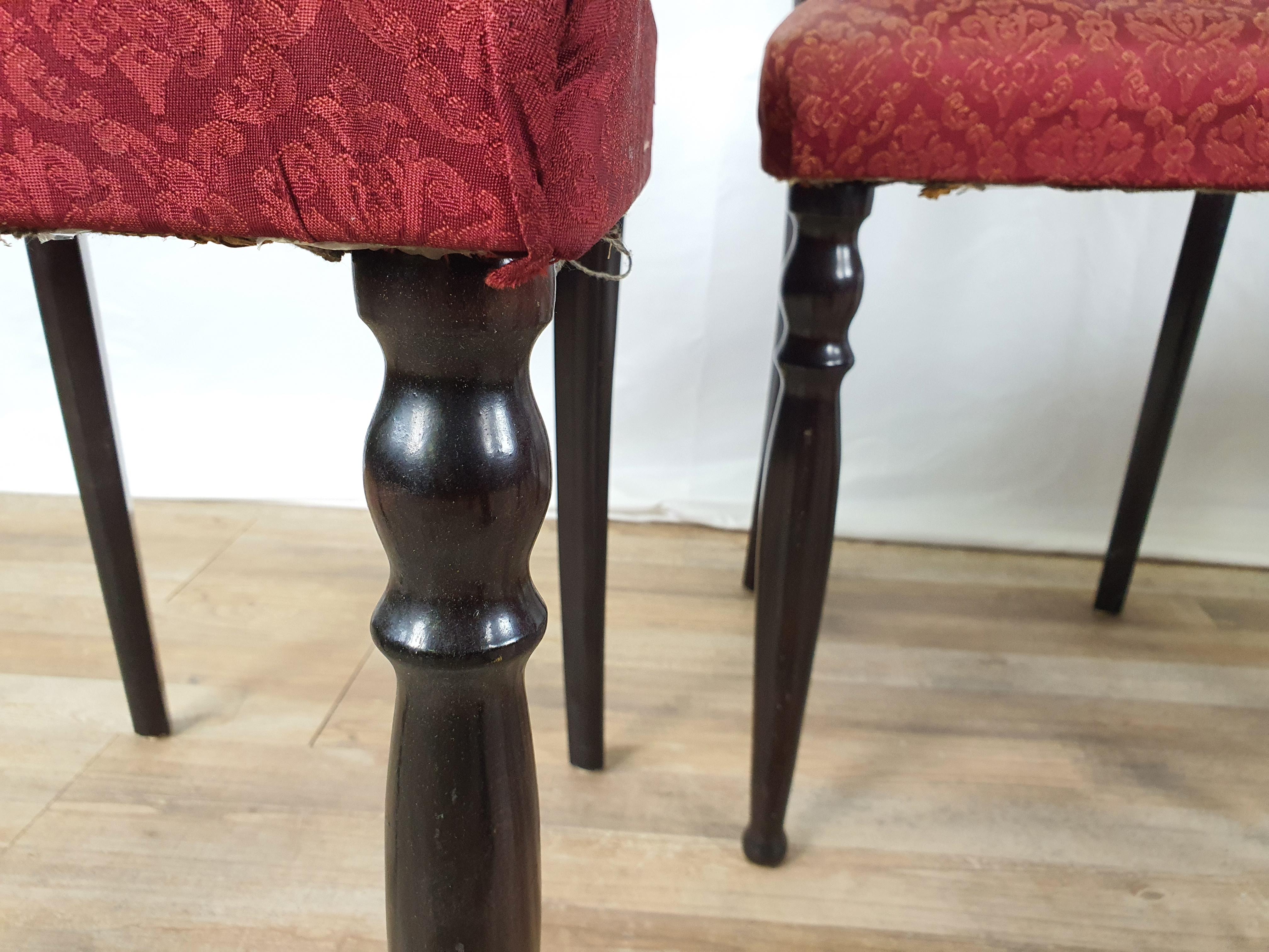 Set of Four Vintage Dining Room Chairs For Sale 7