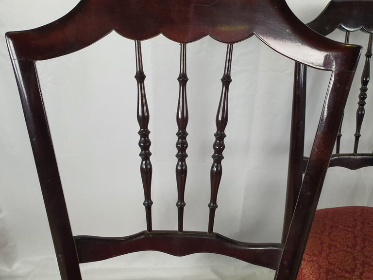 Set of Four Vintage Dining Room Chairs For Sale at 1stDibs