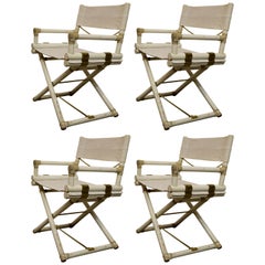 Set of Four Vintage Directors Chairs by John McGuire