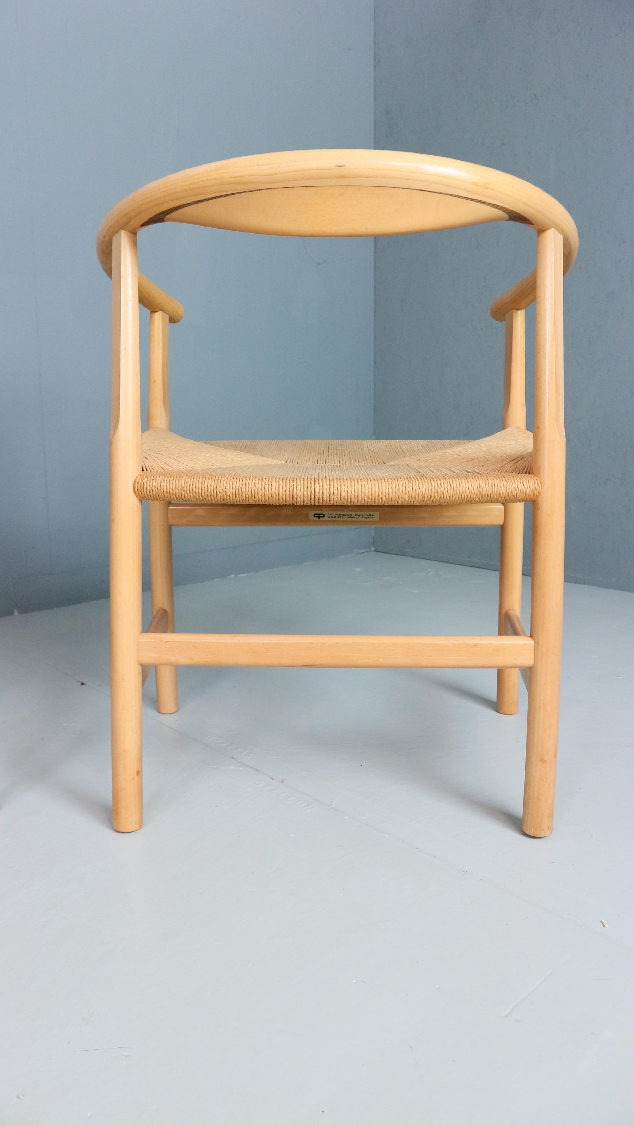 Satz von vier Vintage-Stühlen PP201 von Hans J Wegner für Pp Furniture, Dänemark im Angebot 7