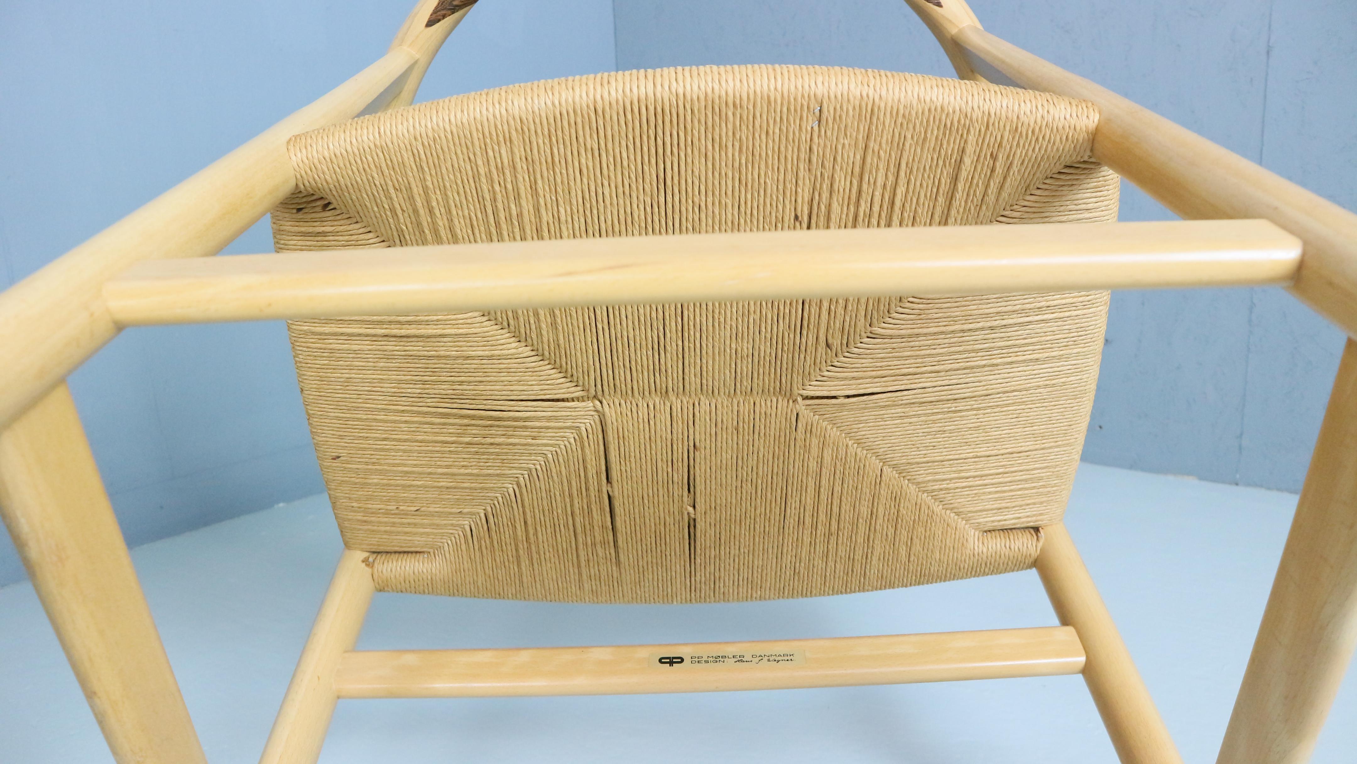 Satz von vier Vintage-Stühlen PP201 von Hans J Wegner für Pp Furniture, Dänemark im Angebot 9