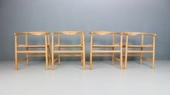 Set of four vintage First Chair PP201 by Hans J Wegner for Pp Furniture, Denmark