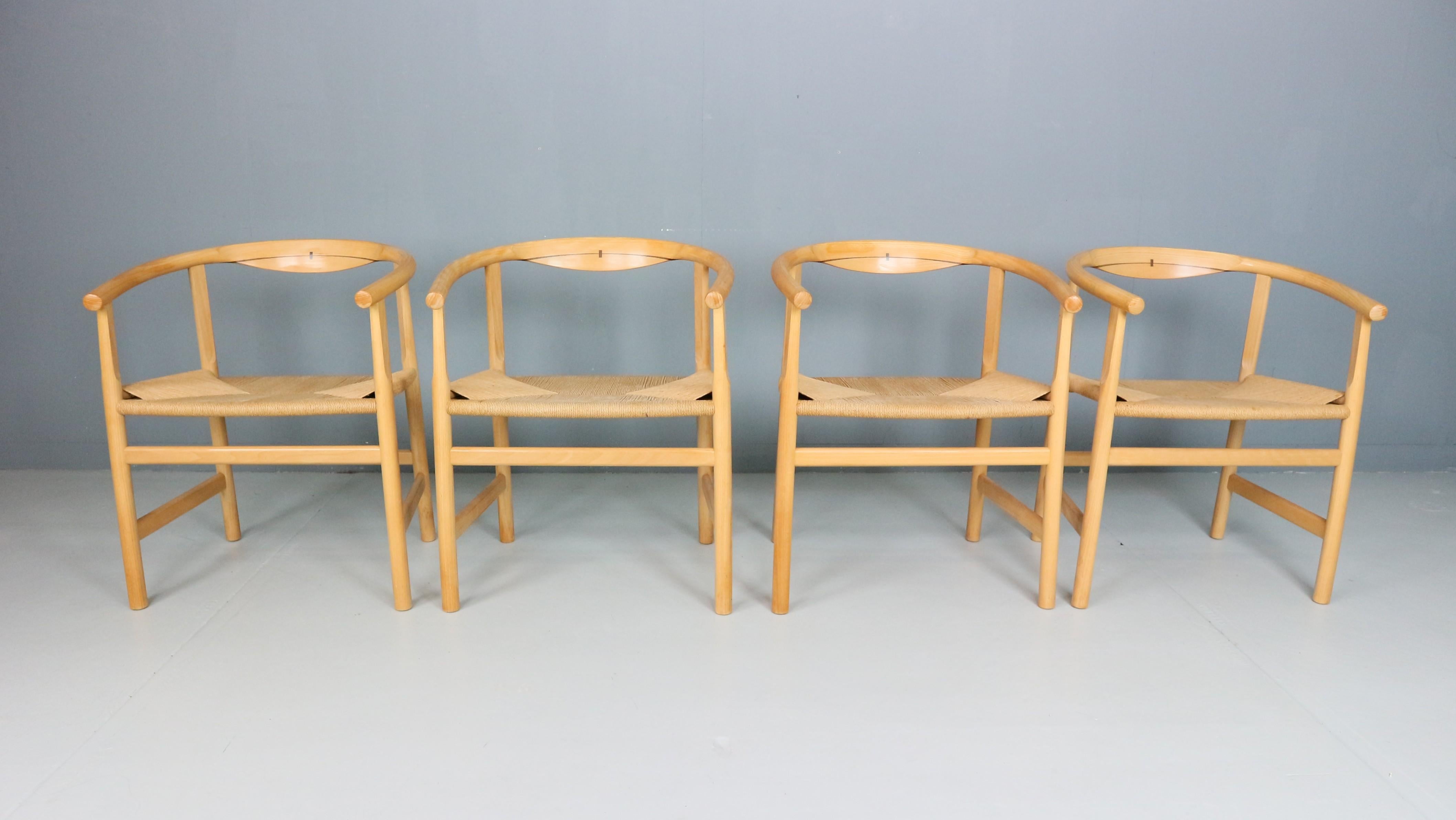 Satz von vier Vintage-Stühlen PP201 von Hans J Wegner für Pp Furniture, Dänemark (Skandinavische Moderne) im Angebot