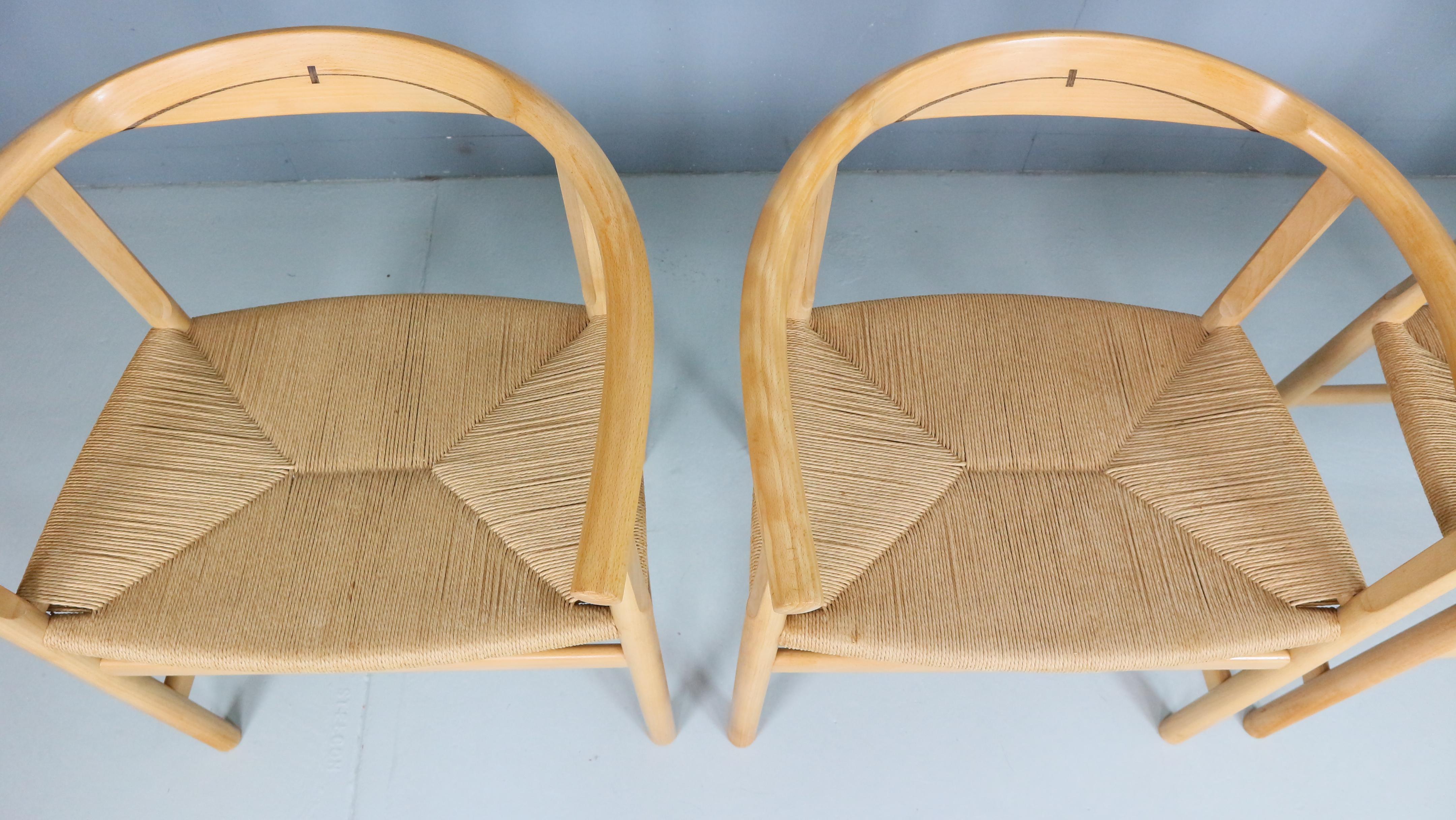 Satz von vier Vintage-Stühlen PP201 von Hans J Wegner für Pp Furniture, Dänemark (20. Jahrhundert) im Angebot