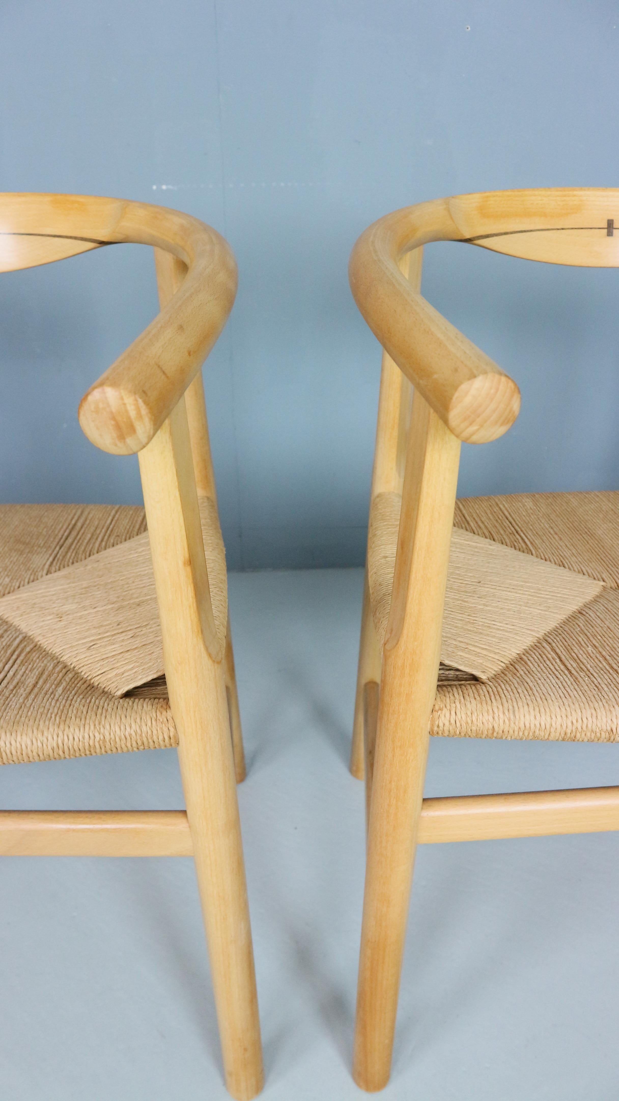 Satz von vier Vintage-Stühlen PP201 von Hans J Wegner für Pp Furniture, Dänemark im Angebot 1