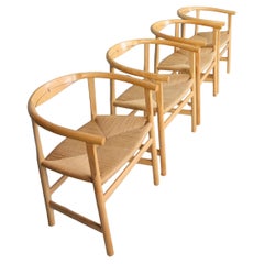 Set of four vintage First Chair PP201 by Hans J Wegner for Pp Furniture, Denmark