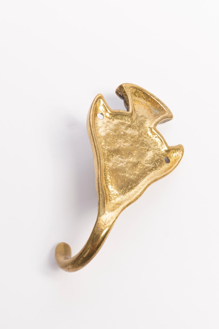 Set of Four Vintage Gold Decorative Wall Hangers, Europe, 1960s For