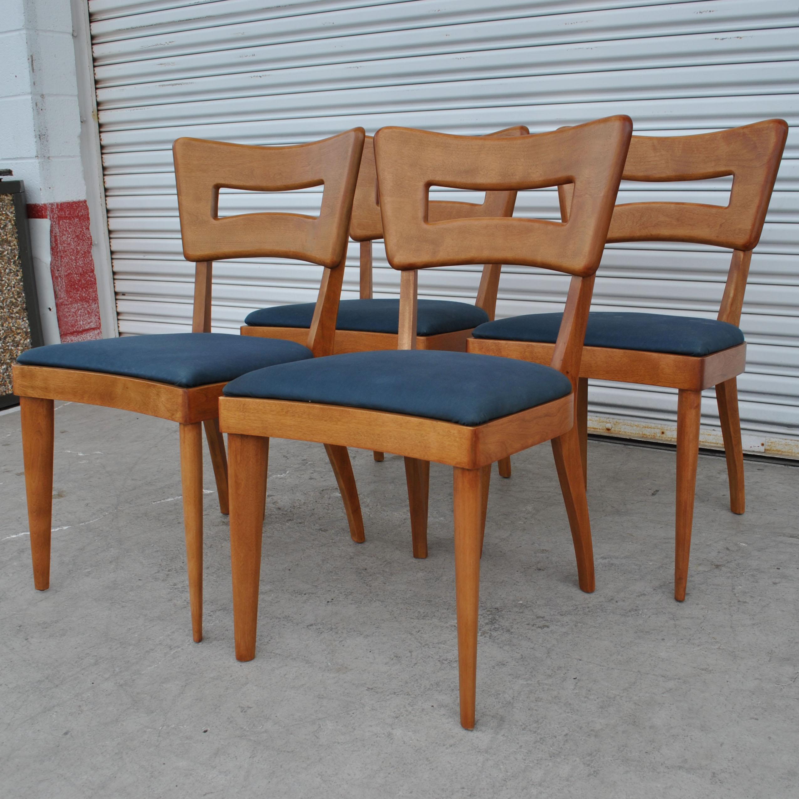20th Century Set of Four Vintage Heywood Wakefield Dogbone Dining Chairs