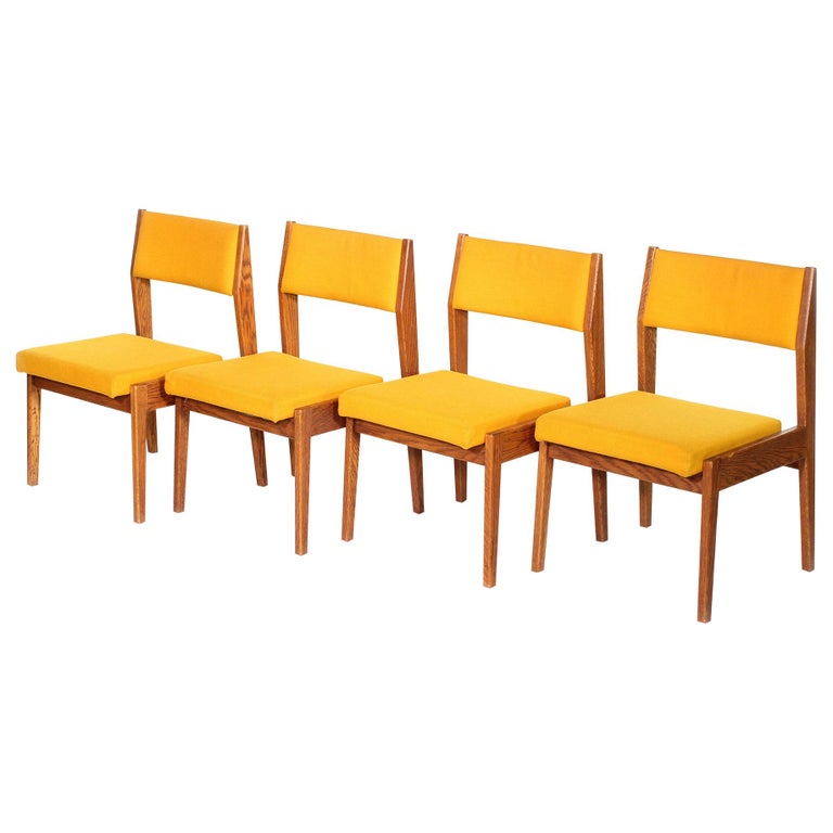 Set Of Four Vintage Jens Risom Side Chairs For Sale At 1stdibs