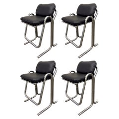 Set of Four Vintage Jerry Johnson Bar Stools