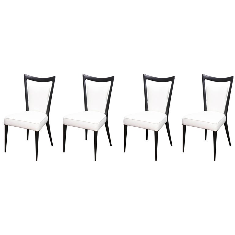 Set of Four Vintage Melchiorre Bega Dining Chairs at 1stDibs