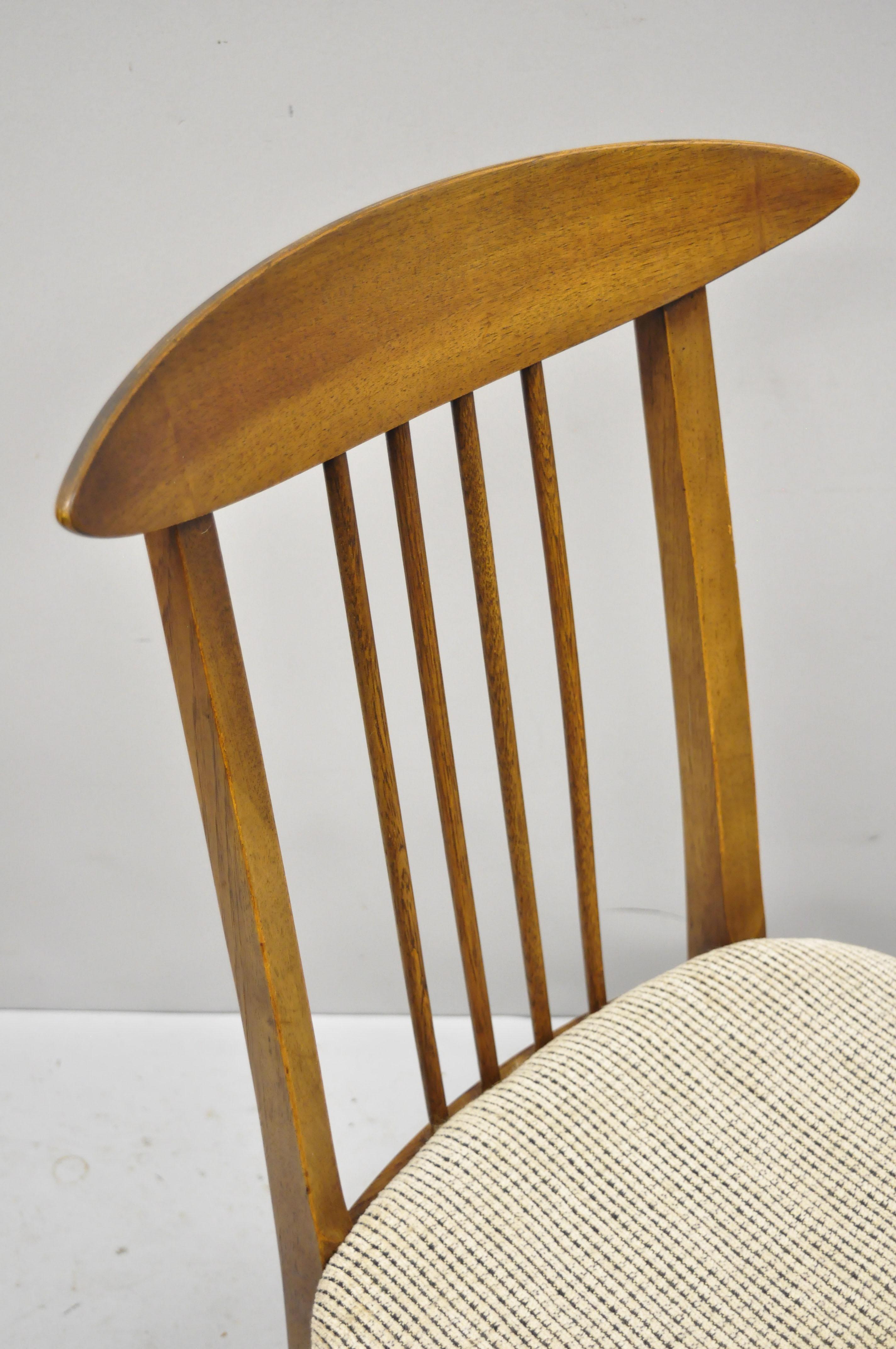 vintage walnut dining chairs