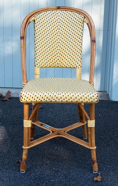 Set of Four Vintage Parisian Bistro Chairs by Maison L. Drucker