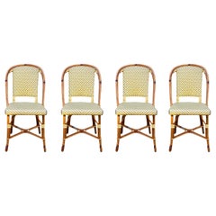 Set of Four Vintage Parisian Bistro Chairs by Maison L. Drucker