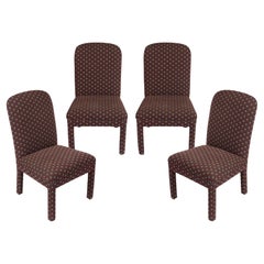Set of Four Vintage Parsons Style Sherrill Dining Chairs