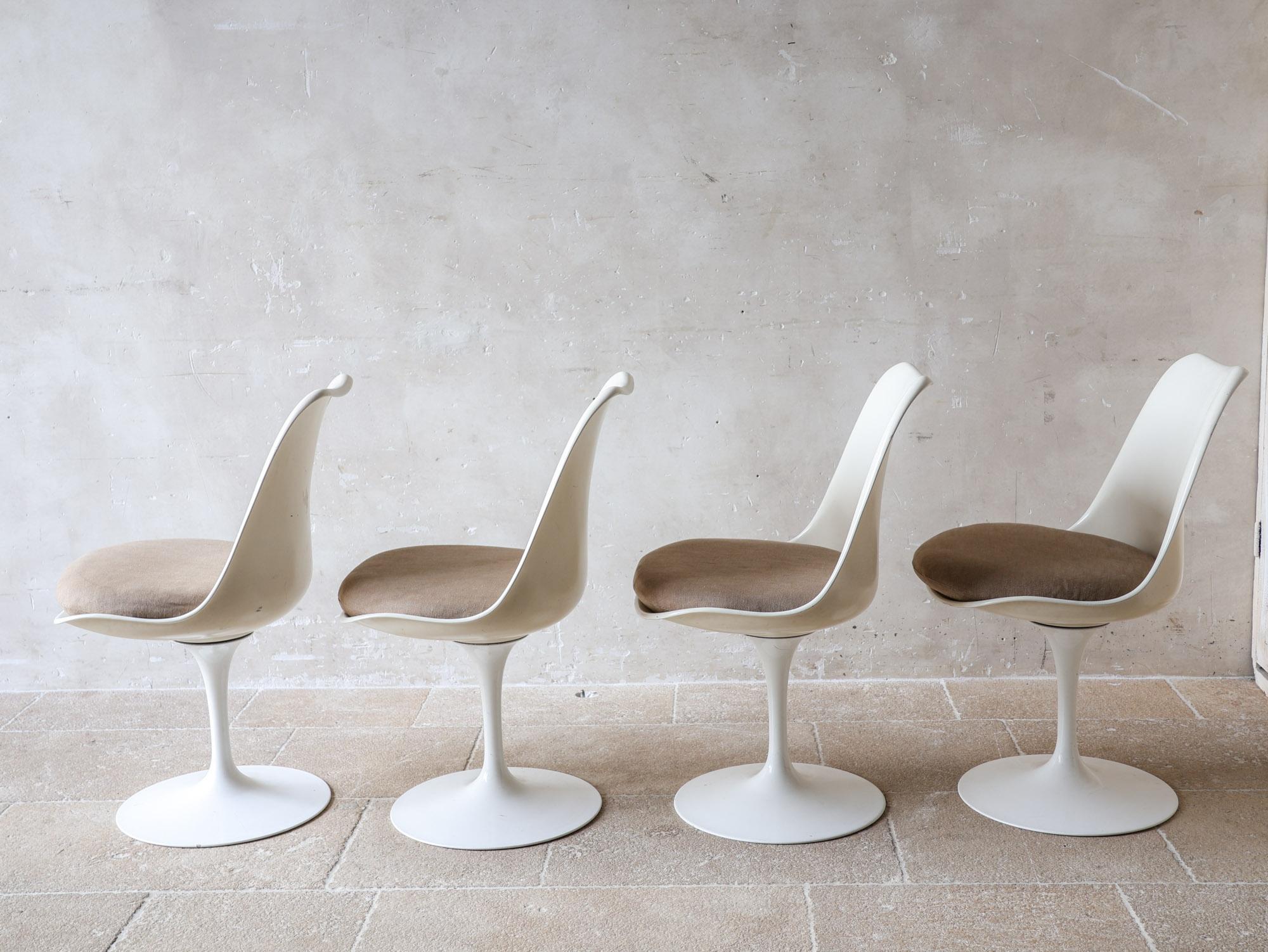 Americano Set di quattro sedie Tulip vintage - Eero Saarinen per Knoll in vendita