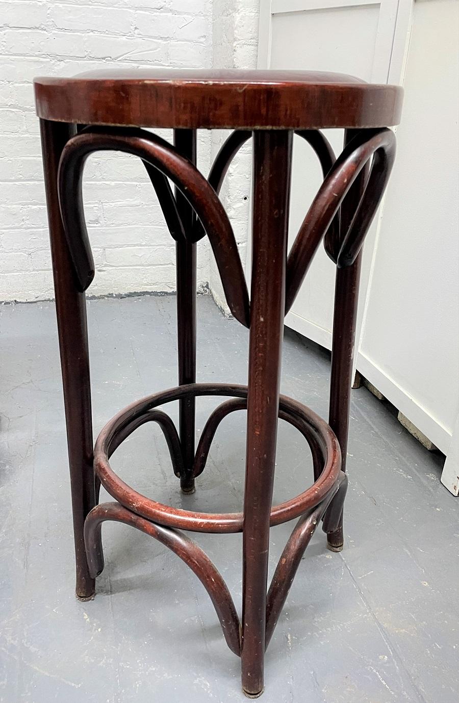 thonet stool vintage