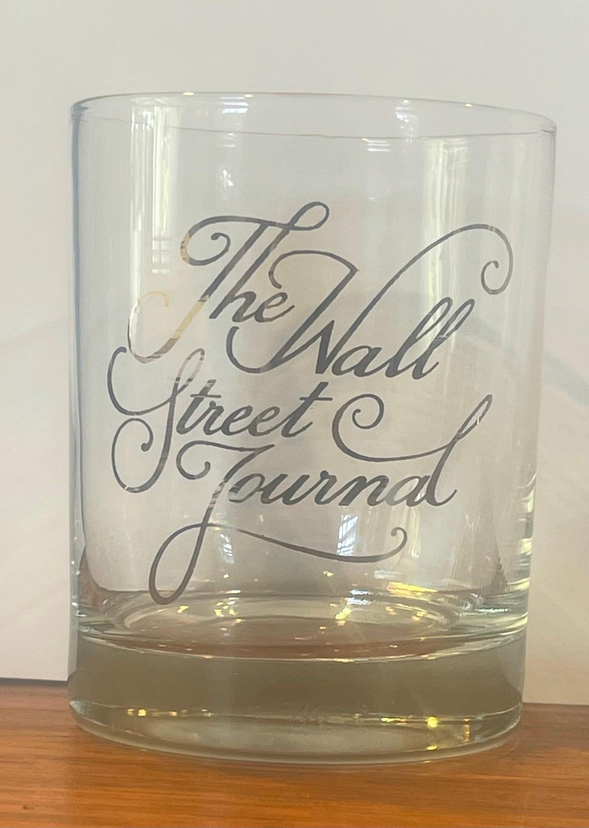 Set von vier Vintage-Cocktailgläsern „Wall Street Journal“ in Schachtel von Houze Art a (Glas) im Angebot