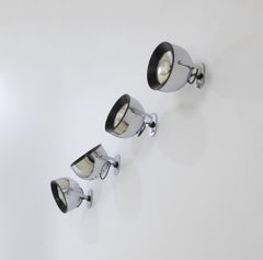 Set di quattro lampade da parete di Gae Aulenti & Livio Castiglioni per Stilnovo, anni '70