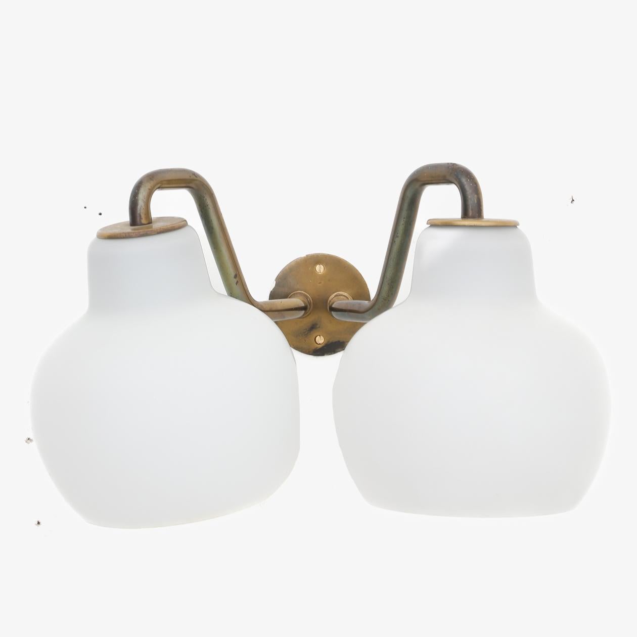 Set of Four Wall Lamps by Vilhelm Lauritzen In Good Condition For Sale In Copenhagen, DK