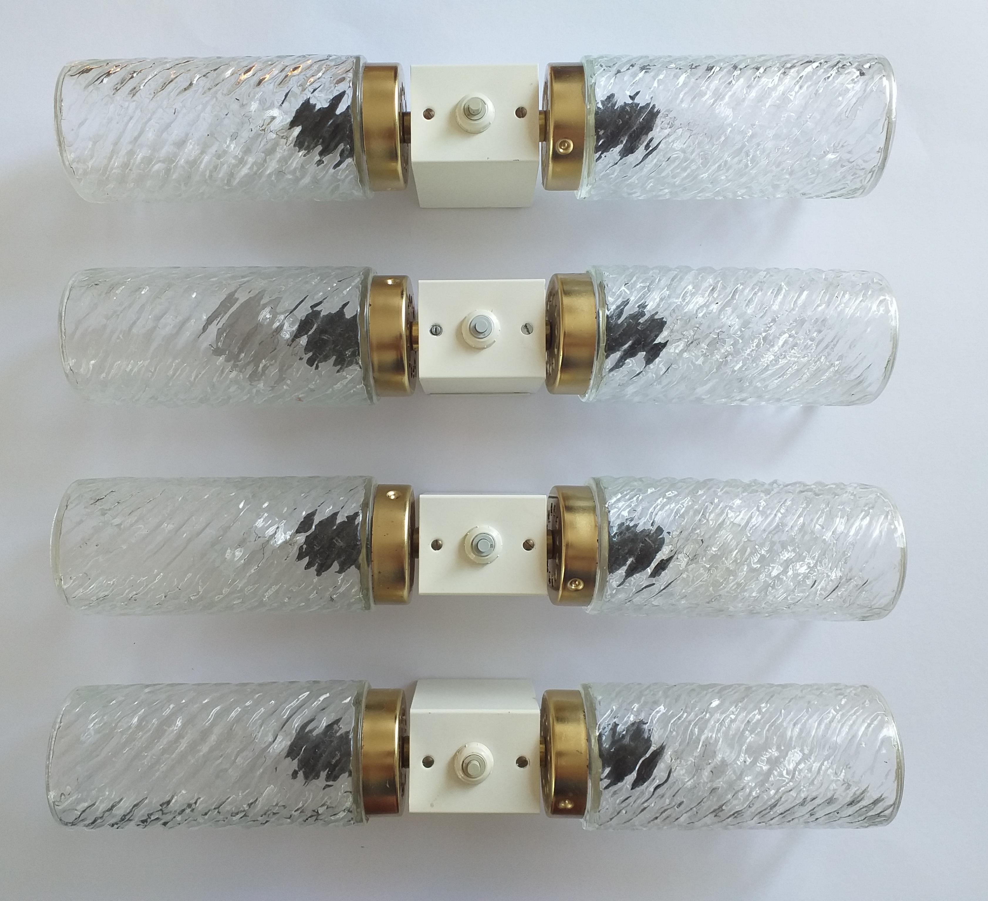 Set of Four Wall Lamps Napako, Designed by Josef Hurka, 1970s 3