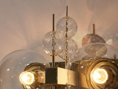 Wall Lights aus Messing und Glas