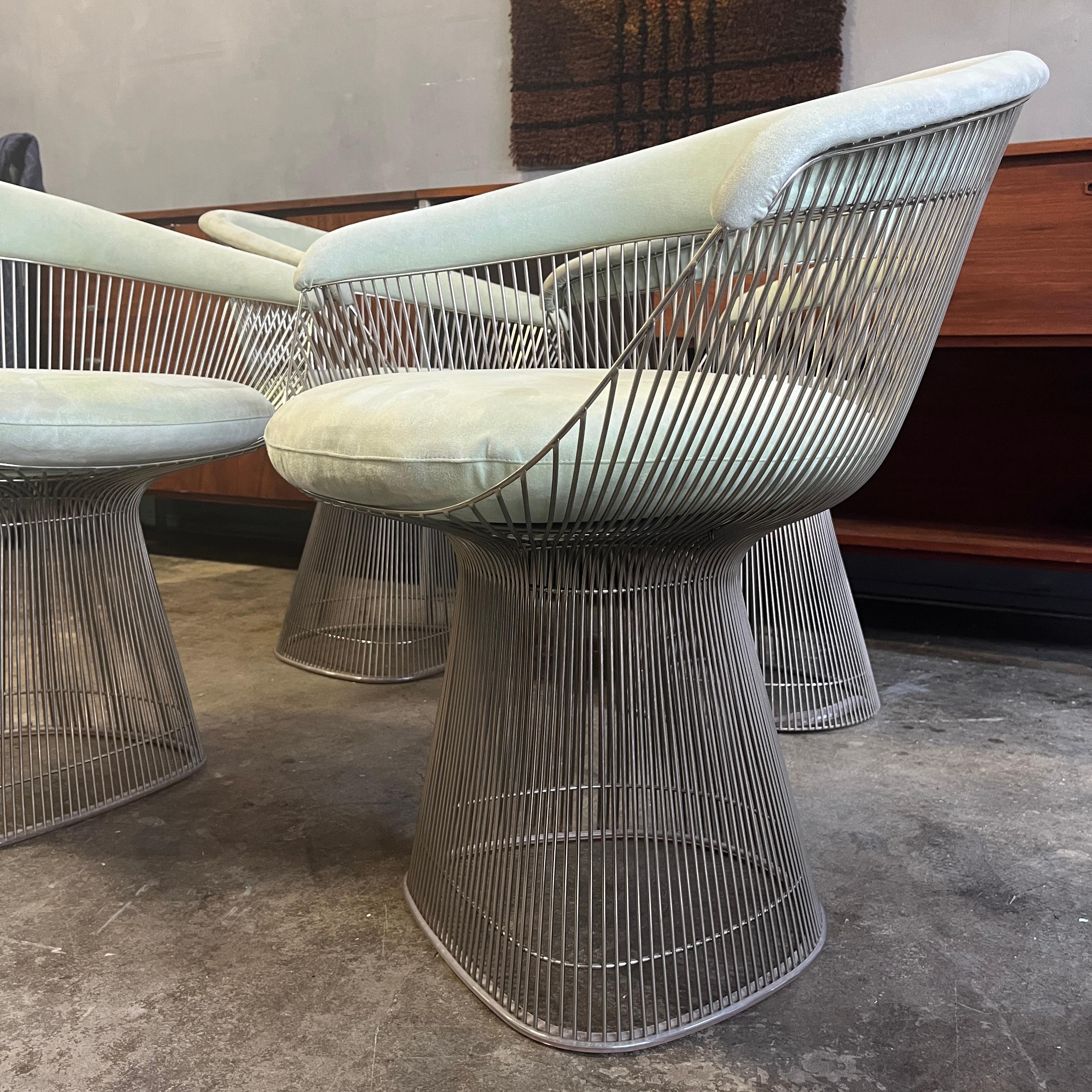 Contemporary Set of Four Warren Platner Chairs for Knoll