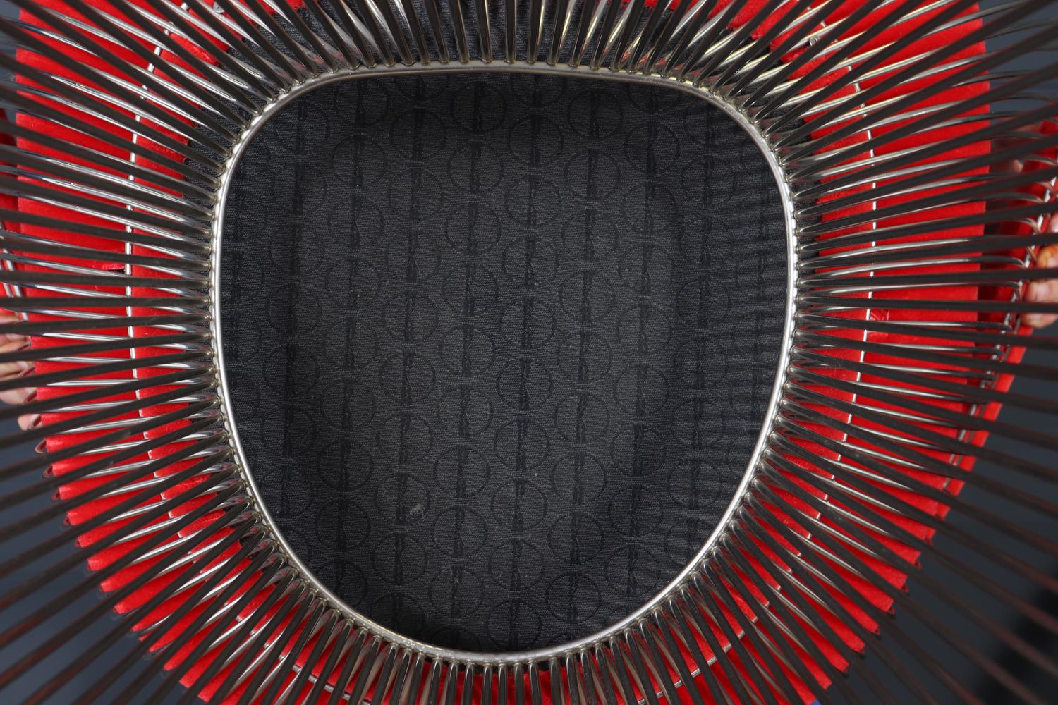 Set di quattro poltrone da pranzo Warren Platner per Knoll, anni '60 in vendita 5