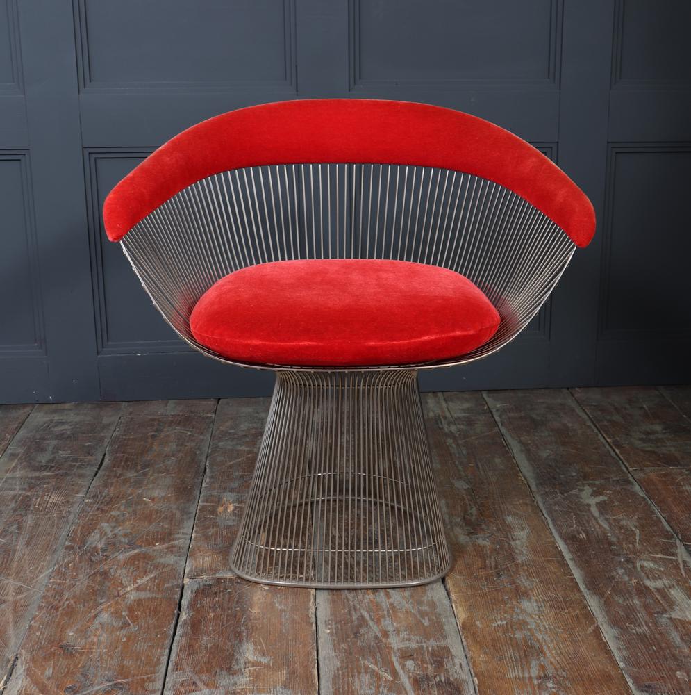 Set di quattro poltrone da pranzo Warren Platner per Knoll, anni '60 in vendita 6