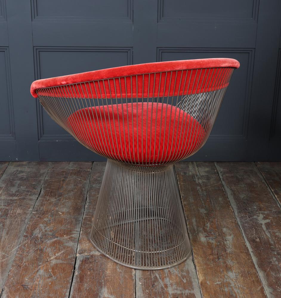 Set di quattro poltrone da pranzo Warren Platner per Knoll, anni '60 in vendita 9